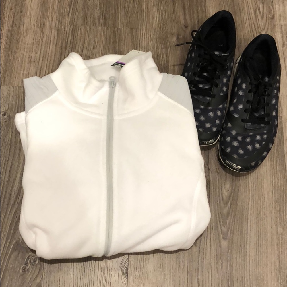 NEW MTA Sport White Microfleece Jacket